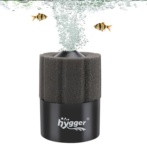 hygger Aquarium Sponge Filter 8-20 Gallon Small Fish Tank Filter for Turtle Breeding Fry Shrimp Snails Betta Air-Powered Filter with Reusable Biochemical Ball Spare Sponge Foam Filter