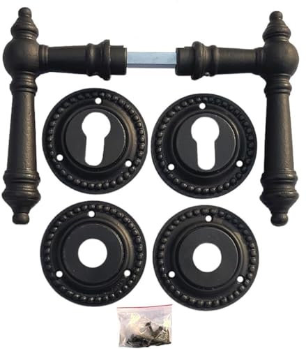 Grafgriffe Antik Eisen Tür Griffe Türgriffe Rosetten PZ Türbeschlag Türklinken Klinke Serie Landhaus G4-r