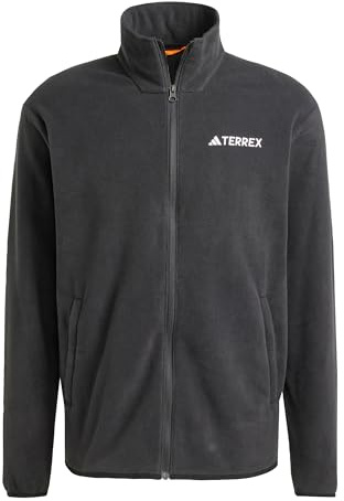 adidas Men's Terrex Multi Essentials Full Zip Fleece Jacket, Black, XL