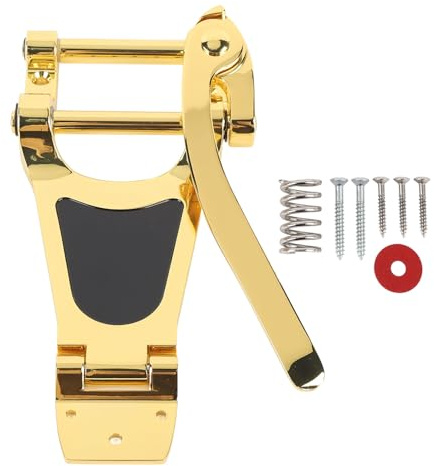Guitar Bridge Tremolo Tailpiece, Guitar Vibrato Tremolo Bridge Tailpiece For Etc ES355 för Jazzgitarr (Gyllene)