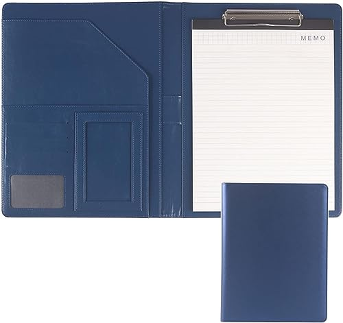 Vikbar A4 Konferens Skrivplatta, Påfyllningsbar Organizer(Blu)