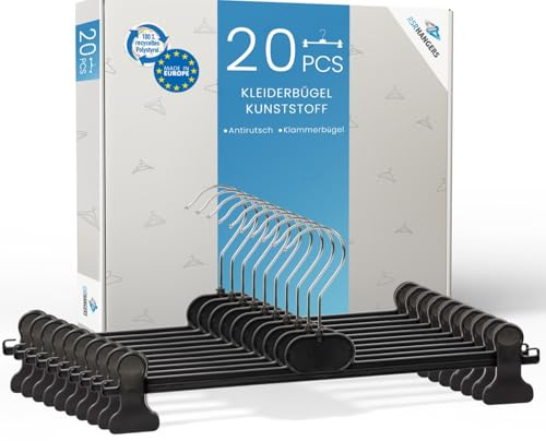 20 x byxspännare 28 cm plast byxhängare klipphängare rockhängare. Tal & storlekar