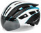FUNWICT Casco Bici per Uomo Donna Adulti, Leggero Casco Bici da Corsa con Visiera Magnetici Staccabili e Luce LED, Regolabile Caschetto Bici 57-61 CM