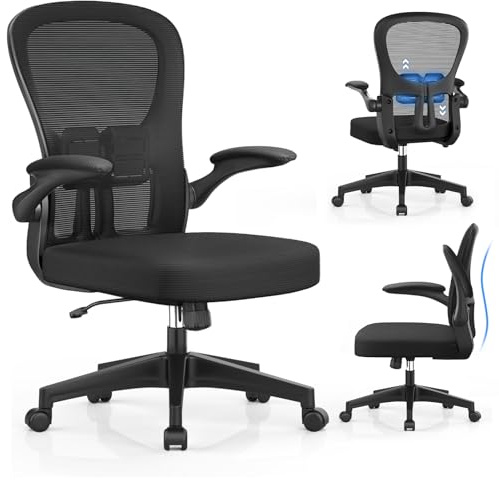 YONISEE Ergonomic Office Chair - Adjustable Armrest, Lumbar Support, High-density Sponge Cushion, Silent Wheels, Height & Tilting Adjustment, Swivel Executive Chair