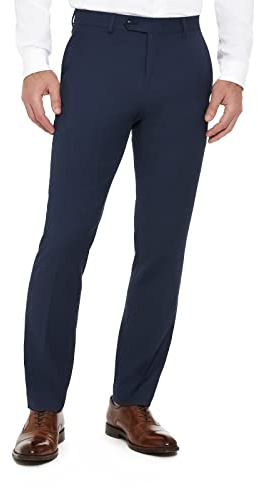 Tommy Hilfiger TH Flex Modern Fit Suit Separates Pant, Blue, 36W x 32L