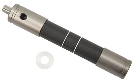 Keenso 5-Zoll-Bogenschießen-Stabilisator aus Kohlenstoff-Edelstahl, Tragbare Bogenschießen-Balance-Stange Zum Schießen von Recurve-Bogen-Dämpfungszubehör