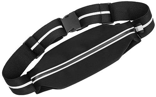 Schlanke Laufgürtel-Hüfttasche, leichte Gürteltasche mit reflektierendem Streifen, wasserdichte Läufer-Hüfttasche, Lauftasche für Fitnessstudio, Workouts im Freien