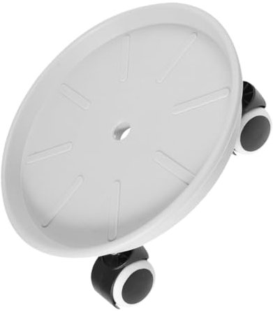 Kisangel Supporto per Piante Ruote Portavasi da Giardino Vassoio Drenante Ø30 Cm in Pp Resistente, Base Mobile per Vasi Grandi da Interno Ed Esterno, Struttura Stabile per Piante Pesanti