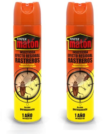 VINFERMATON Insecticida Hormigas y Cucarachas Residual | Antihormigas | Pack 2×400 ml | Efecto hasta 1 año | Interior y Exterior | Profesional Doméstico | 100% MADE IN SPAIN
