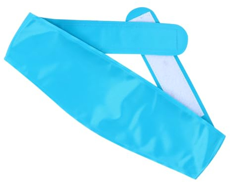 HAMPPLIES Poche de Glace Réutilisable Bleue Ciel Légère Sangle, Paquet de Glace Isotherme Étanche pour Refroidir Blessures et Fièvre, Tissu Réfrigérant pour Sport et Thérapie Froide