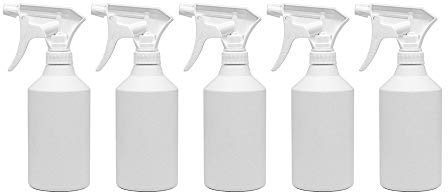 Uttex 5x K3 Sprühflaschen 500ml Leersprüher in Profi Qualität wiederverwendbare Spray Bottles mit Strahl und Zerstäuber Funktion für Reinigung Garten Haushalt Werkstatt Industrie Chemikalien Qualität