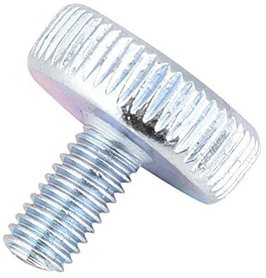 Tornillos de Mariposa Moleteados Tornillos de Cabeza Moleteada Plana de Acero Al Carbono Cincado M5 Tornillos de Mariposa (M5*10 (5 uds))