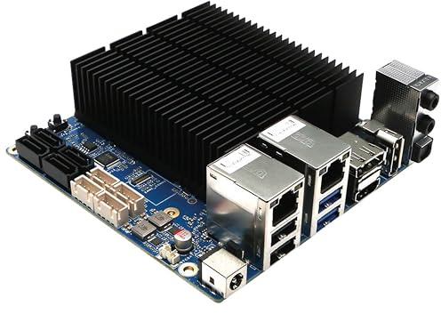 ODROID-H4+ Einplatinencomputer | Intel Quad-Core N97 CPU bis zu 3.6 GHz | 48 GB DDR5 RAM | Triple Monitor Unterstützung (HDMI/DP) | PCIe 3.0 x 4 M.2 Steckplatz für NVMe | Dual 2.5Gbit Ethernet