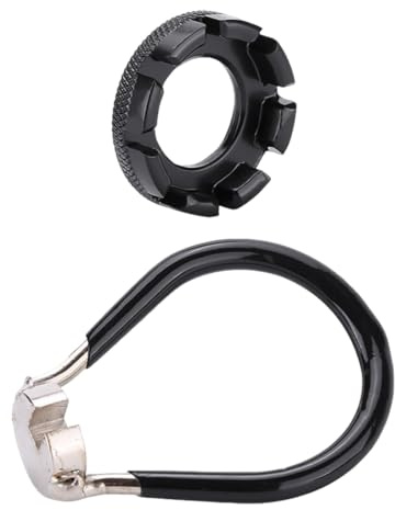KEQAR 2 clés à rayons 8 voies – outil de truing & réparation, 6 tailles 10-15G, VTT/route, noir