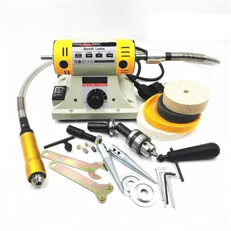 Machine à polir 110/220 350 W for bricolage, travail du bois, bijoux en jade, établi, tour, moteur, rectifieuse, tube d'arbre flexible 0,4-6,5 mm(220)