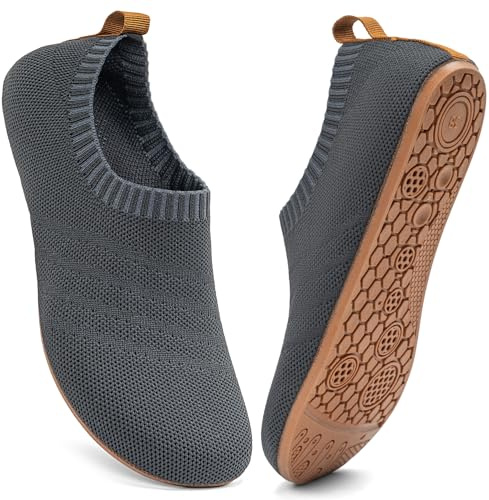 Sosenfer Mens Womens Slippers Slip-on House Shoes Light Travel Slippers Anti-Skid Mesh Breathable Indoor, Outdoor, Spa Slippers