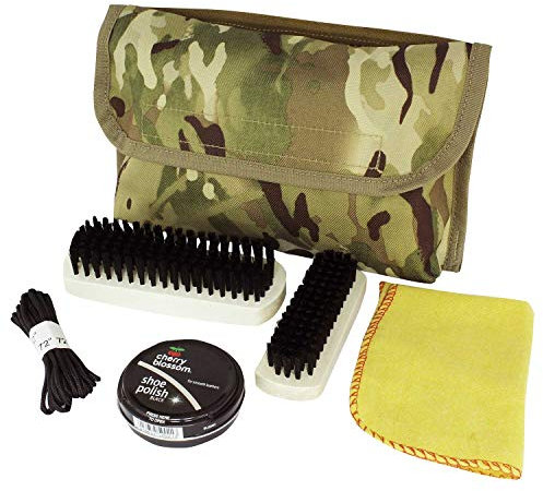 Kammo Tactical MTP Boot Care Kit, Black Polish
