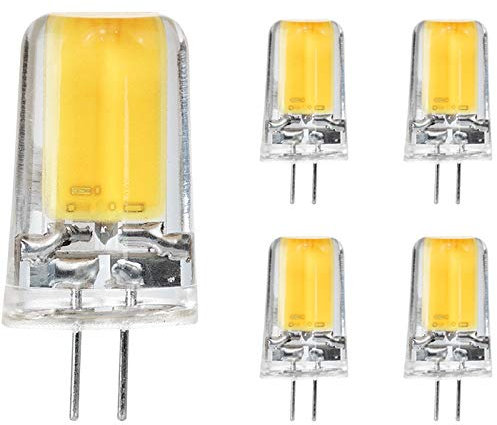 g4 led 230V Stiftsockellampe dimmbar Kaltweiß, 5er Pack, 2,5W Ersetzt 20W leuchtmittel,220lm,6500K,COB,LED Lampen,Stiftlampe.