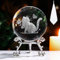 3D Cat Crystal Ball Ornaments Decor, 60mm Crystal Ball Engraved Cat and Butterfly Themed Figurine Collectible Ornaments Gifts,Glass Cats Décor with Stand,Themed Gift for Cats Lovers Women Paperweight