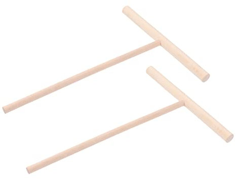 Mipcase 2pcs Wooden Kitchen Tools Pancake Fruit Tools Crepe Spreader Dough Distributor for Uniform Baking