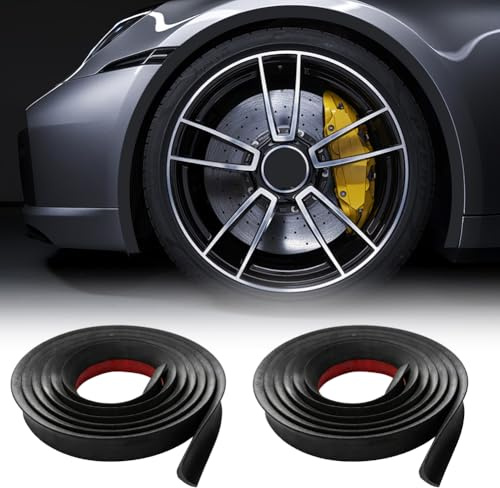 Élargisseur d'aile universel, élargissement de passage de roue de voiture, revêtement de passage de roue en caoutchouc très flexible, pour protection et décoration de voiture (3M)