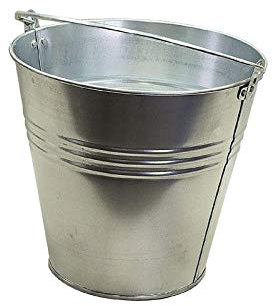 KASART Secchio in Lamiera Zinciata da 12 Litri