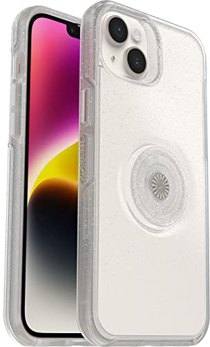 OtterBox Otter+Pop Case for iPhone 14 Plus, Shockproof, Drop proof, Protective Case with PopSockets PopGrip, 3x Tested to Military Standard, Stardust