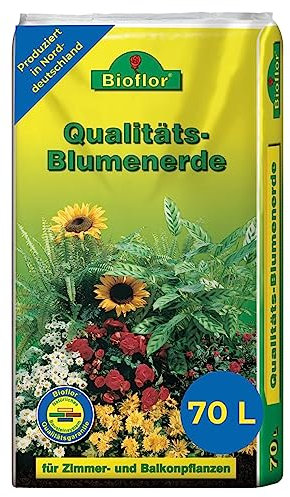 Bioflor Qualitäts-Blumenerde 70 L für gesunde Pflanzen I Garten-, Balkon & Zimmerpflanzen-Erde I Optimale Nährstoffversorgung & Wurzelentwicklung I Blumenerde Zimmerpflanzen & Gartenerde