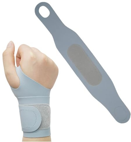 RGKY Tutore Polso,Polsiera Ortopedica,Polsiera per Tendinite e Artrite,Tessuto Elastico e Traspirante,Regolabile,per Sport,Bowling,Boxe,per la Mano Sinistra o Destra - Grigio
