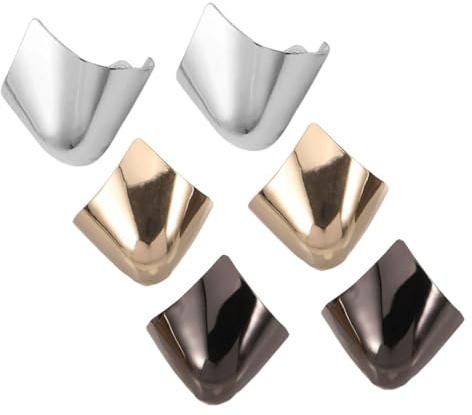 Punteras Metálicas para Zapatos, 3 Pares, Hierro, Protectores | Tacón Alto Dedos del Pie, de Puntera de Bota, Cubiertas Puntas Zapatos
