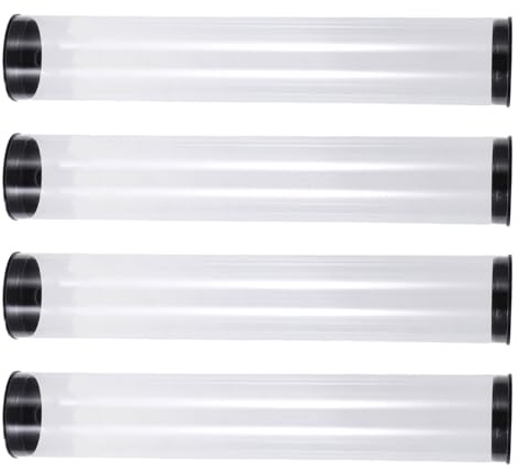 ibasenice Coffret Transparent pour 6 Balles de Golf Organisateur Portable et Étui de Rangement Rigide pour Accessoires Golf Tube à Balles Compact pour Entraînement et Compétition, Usage