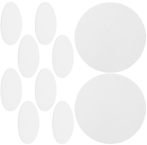 VOSAREA Feuilles Déshydratantes Alimentaires 100 Pcs, Absorbeur Humidité en Fibres Végétales, Rond 5 Cm Transparent Film Protecteur, Dessiccant pour Conservation Bocaux et Stockage