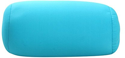 uminilife 31x17cm Micro Mini Microbead Roll Pillow Neck Column Pillows Squishy Mooshi Beads Offer Comfort & Support for Travel (Blue)