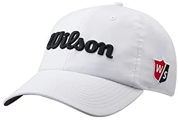Wilson Herren Pro Tour Baseball Cap, Weiß/Schwarz, Einheitsgröße EU