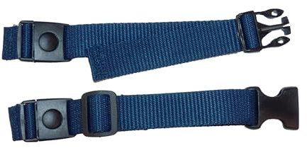 25mm Rucksack and Backpack Adjustable Chest Strap with Easy-On Clips and Adjusting Buckles (Navy Blue)