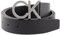 Calvin Klein Herren Gürtel Ck Buckle Belt Ledergürtel, Schwarz (Ck Black), 115 cm