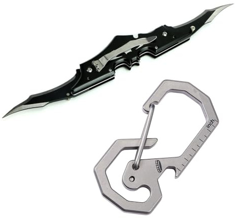 Hunting Pocket Outdoor Bat EDC Tool Double Edge combat supplies, camping, field