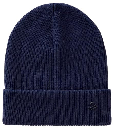 United Colors of Benetton Jungen Strickmütze 1244ca00x Beanie-Mütze, blau, M