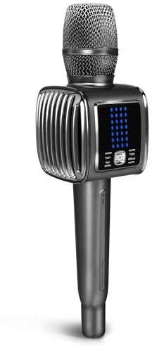 TOSING G6 Pro Micrófono de Karaoke Inalámbrico para Adultos/Niños, Canto, Grabación, Podcast, 20W PA Altavoz de Levitación Bluetooth, Micrófonos Inalámbricos para TV/PC/Coche/Teléfono/Tabletas