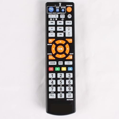 1st universell smart fjärrkontroll med inlärningsfunktion, 3-i-1-kontroller fungerar for 3 enheter, TV STB DVD SAT DVB HIFI TV-BOX,