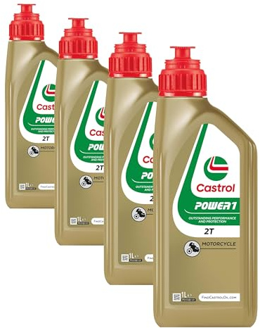 Castrol POWER1 2T Aceite de Moto 1L (Paquete de 4)