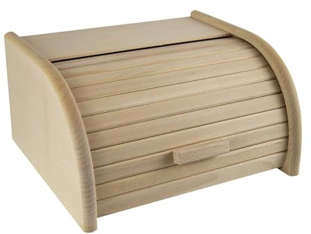 PEEWIT Piccolo portapane da cucina in legno, contenitore per il pane grezzo da cucina 31 x 26 x 16 cm perfetto per decorare, decoupage