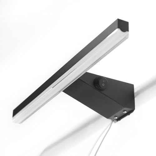 DILUMEN Spiegelleuchte Bad mit Schalter,40cm 10W 1000lm Wandleuchte 4000K