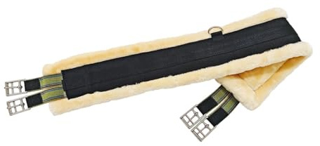 Sottopancia da Sella, Sottopancia da Equitazione Inglese, Sottopancia per Cavallo, Cinghia Addominale, Accessori, Imitazione in Peluche per Sport, 110 cm