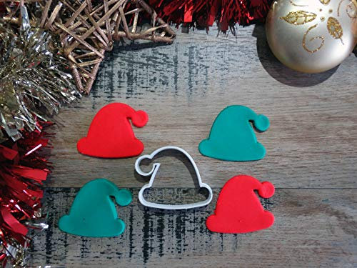 ELACE Emporte Pièce Bonnet Du Père Noël, Emporte Piece Noel Biscuit Pour Décoration Cookies/Biscuit/Gâteau/Pâtisserie