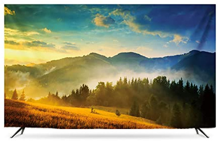 YYHH 78 TV Set Cover,TV Dust Cover Fabric TV Display Protector For Flat Curved TV, Smart TVs, Plasma TVs(Color:F)
