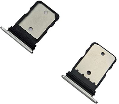 jbTec SIM-Tray kompatibel mit Google Pixel 7 Pro - Kartenhalter Single Slot Schlitten Rahmen Simkarte, Farbe:Silber (Snow)