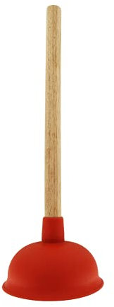 DEKAROX Abflussreiniger Pömpel 135mmØ mit Stiel und Saugglocke universal für Toilette Bad Dusche Küche Waschbecken Abfluss