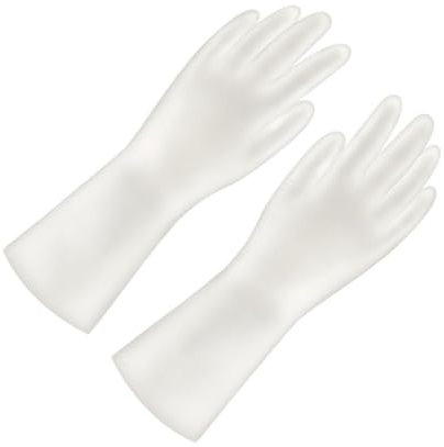 ORFOFE 4paar Reißfeste Wasserdichte Reinigungshandschuhe Kunststoff Rutschfest Für Küche Und Gartenarbeit