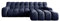 DomoHome- Campile Big Ecksofa mit Schlaffunktion Sofa Modern Couch Eckcouch Wohnzimmer Möbel Ausfahrbarer Sitz Sofa L Form, Links Size: 85x288x119 cm Stoff: Eden 16 Farbe: Blau